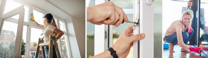 Pflege und Reinigung für Fenster und Türen