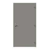 Aluminium-Haustür FLAT 75 von Aluhaus in Graualuminium RAL 9007, Innenansicht