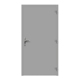 Aluminium-Haustür FLAT 75 von Aluhaus in Weißaluminium RAL 9006, Innenansicht