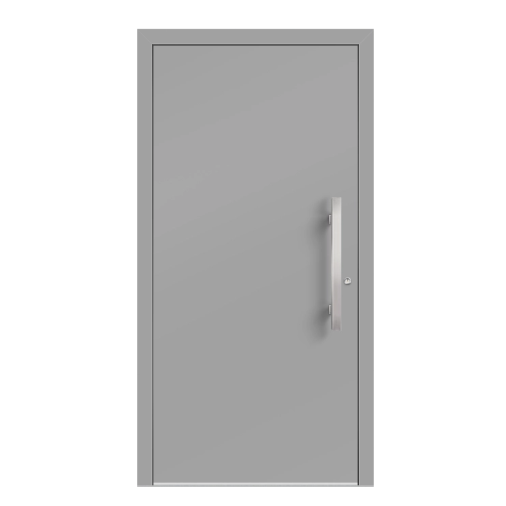 Aluminium-Haustür FLAT 75 von Aluhaus in Weißaluminium RAL 9006