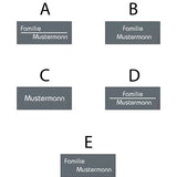 5 Beschrifungsvarianten für Klingel und Namensschilder