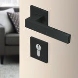Drückergarnitur Ultra 1040Q Quadrat, Black satin