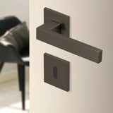 Drückergarnitur Ultra 1040Q Quadrat, Titan satin