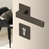 Drückergarnitur Ultra 1040Q Quadrat, Titan satin