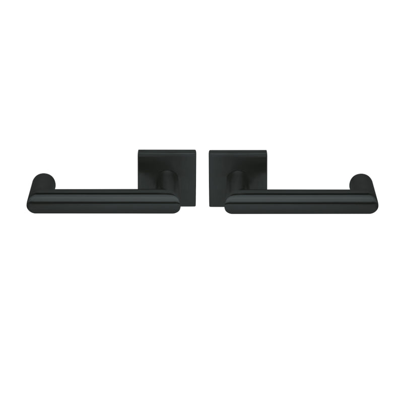 Drückergarnitur SCOOP 2009Q auf Quadratrosette, Schwarz matt-Drückergarnitur-SCOOP-OS-Ausführung-Pullbloc 3.1-GÜRTLER.shop