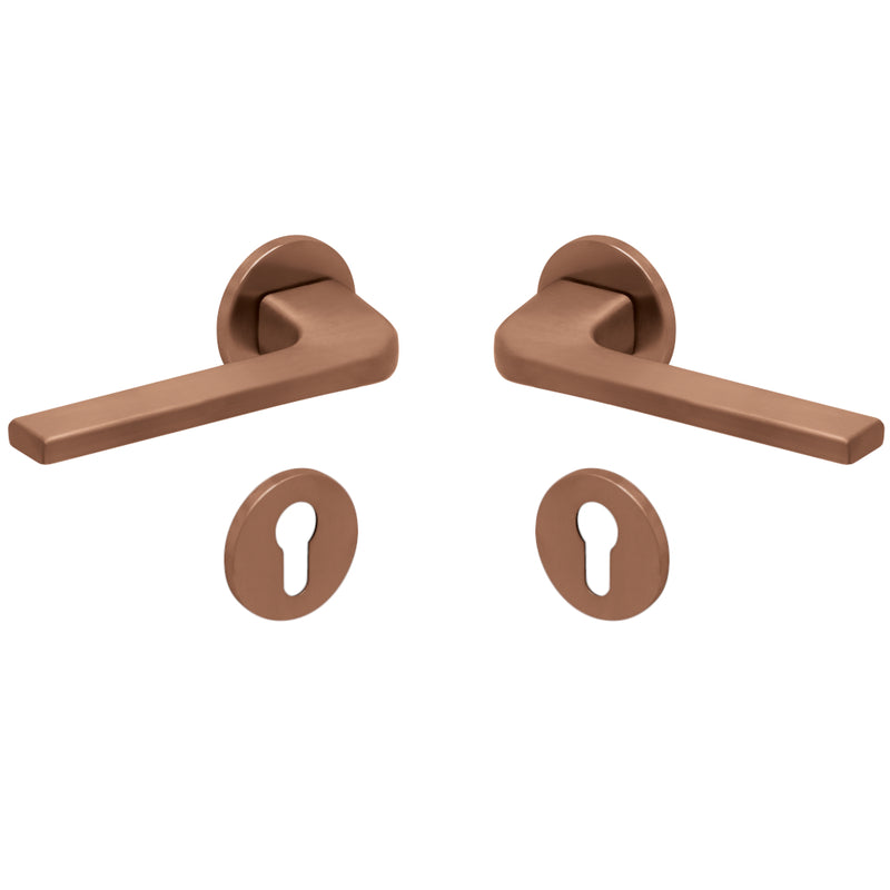 Drückergarnitur Formspiele 8044, Kupfer matt-Drückergarnitur-SCOOP-PZ-Garnitur-GÜRTLER.shop