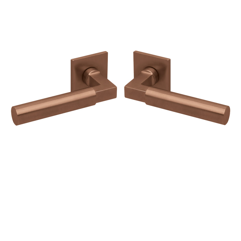 Drückergarnitur Formspiele 8080 Quadrat, Kupfer matt-Drückergarnitur-SCOOP-OS-Garnitur-GÜRTLER.shop