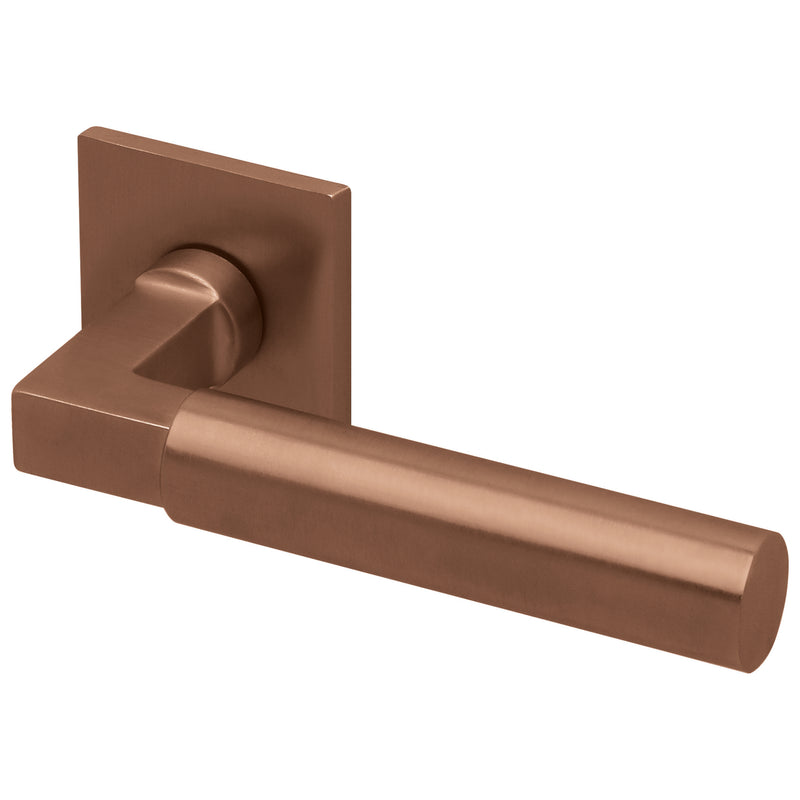 Drückergarnitur Formspiele 8080 Quadrat, Kupfer matt-Drückergarnitur-SCOOP-GÜRTLER.shop