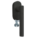 Fenstergriff SCOOP Form 1025, Schwarz matt