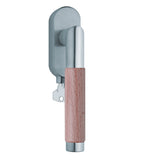 Fenstergriff SCOOP 1x74 Edelstahl matt oval abschliessbar