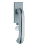 Fenstergriff SCOOP 2104 Edelstahl matt eckig abschliessbar