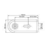 Glastürbeschlag CLASSICO Beschlagset, Edelstahl matt-Glastürbeschlag-GRIFFWERK-GÜRTLER.shop