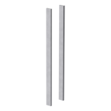 Griffleistenpaar für Glastüren LUCIA, 430mm, Edelstahl-Optik-Glastürbeschlag-GRIFFWERK-GÜRTLER.shop