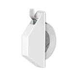 Mini-Halbeinlassgurtwickler, Farbe: Weiß, inkl. Abdeckung, inkl. Gurt 5m, LA 135mm
