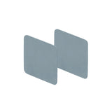 Schlüsselrosette SCOOP Quadrat flächenbündig, blind, Edelstahl matt