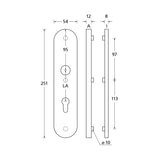 Schutzbeschlag SCOOP ES1 mit Griffknopf-Schutzgarnitur-SCOOP-GÜRTLER.shop