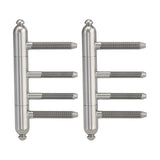 Türband (Paar) 3-teilig, für Holzzarge, GRIFFWERK AXUM 9302 Samtgrau