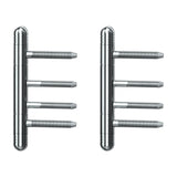 Türband (Paar) 3-teilig, für Holzzarge, GRIFFWERK AXUM 9303 Chrom-Optik