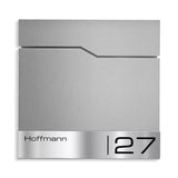 Briefkasten B22 mit Edelstahlblende für Name und Nummer
