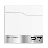 Briefkasten B22 mit Edelstahlblende für Name und Nummer