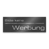 Briefkastenschild Bitte keine Werbung in DB703