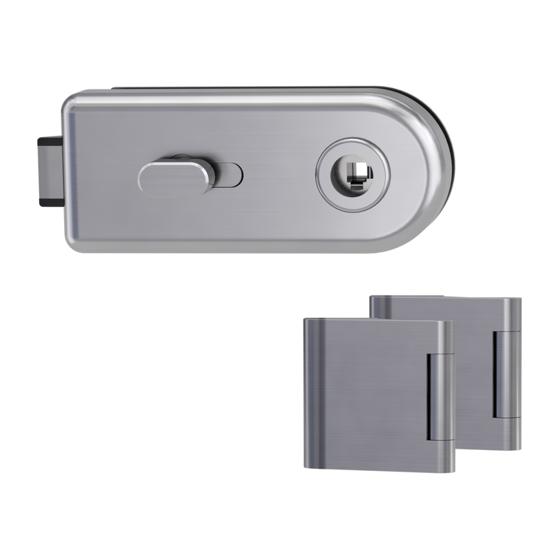 Glastürbeschlag CLASSICO Beschlagset, Edelstahl matt-Glastürbeschlag-GRIFFWERK-WC-GÜRTLER.shop