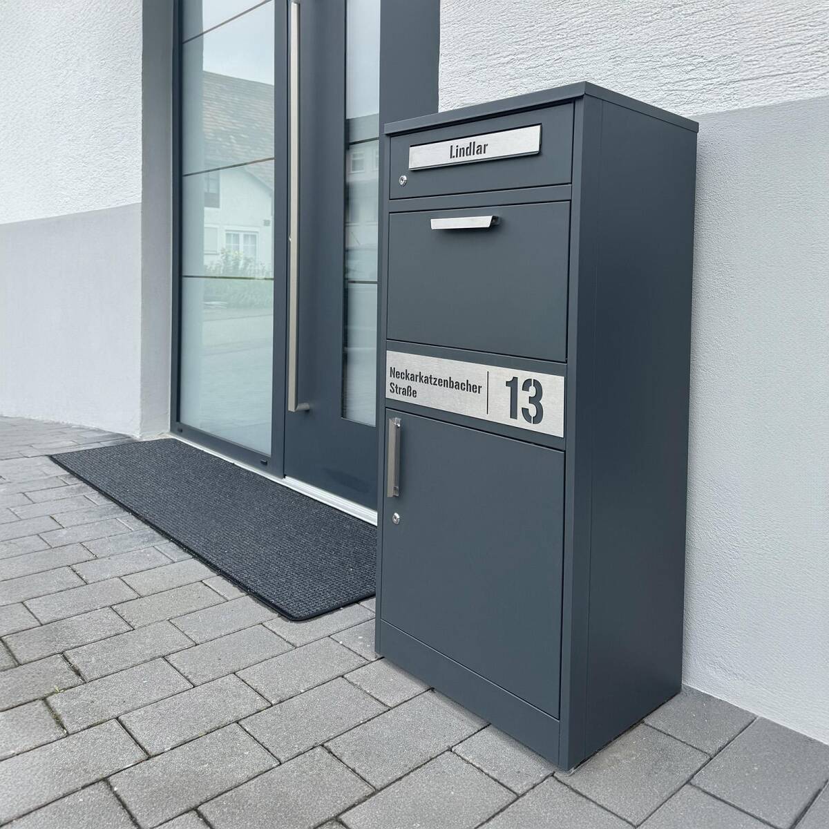 Paketbox PB1, freistehend, für Briefe und Pakete