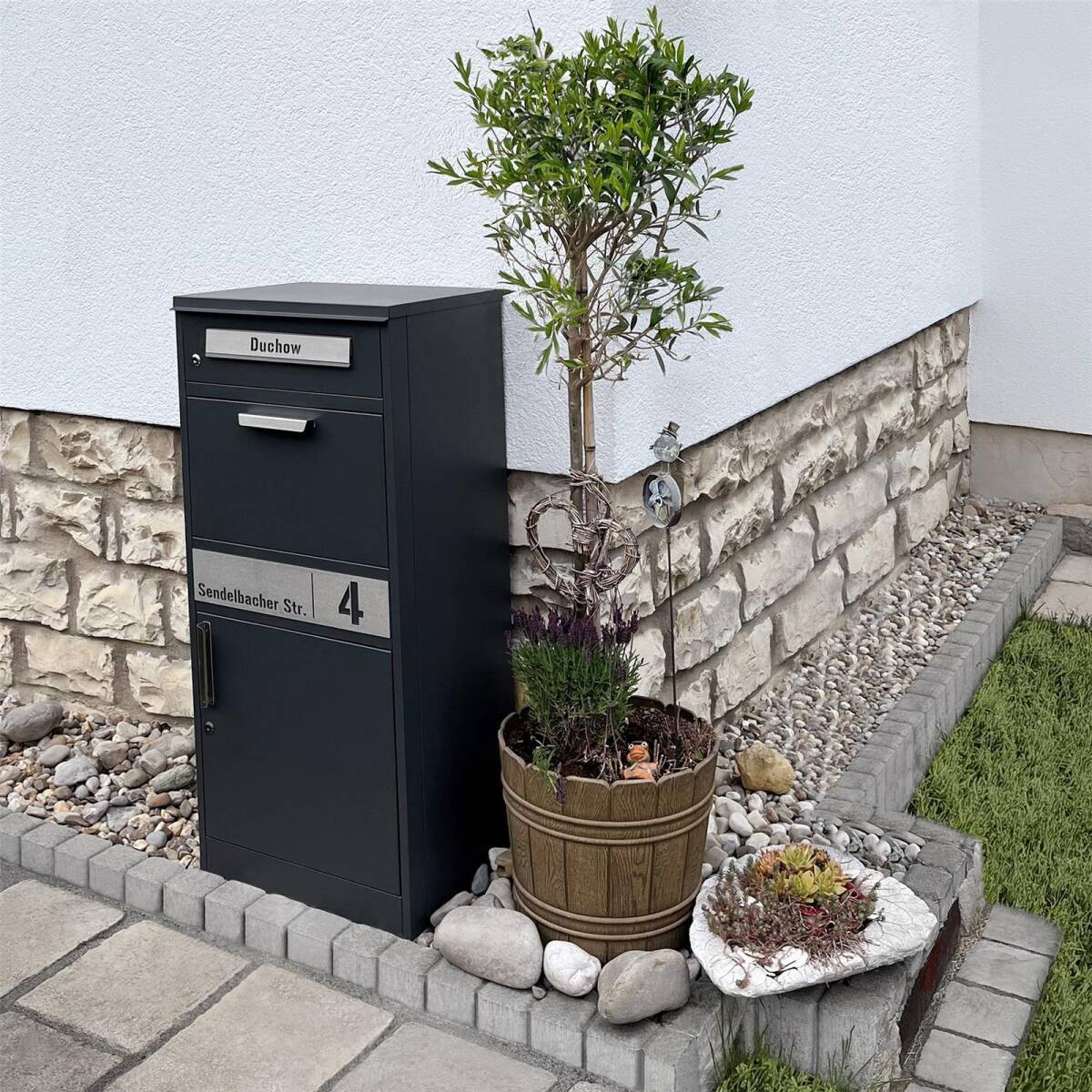 Paketbox PB1, freistehend, für Briefe und Pakete