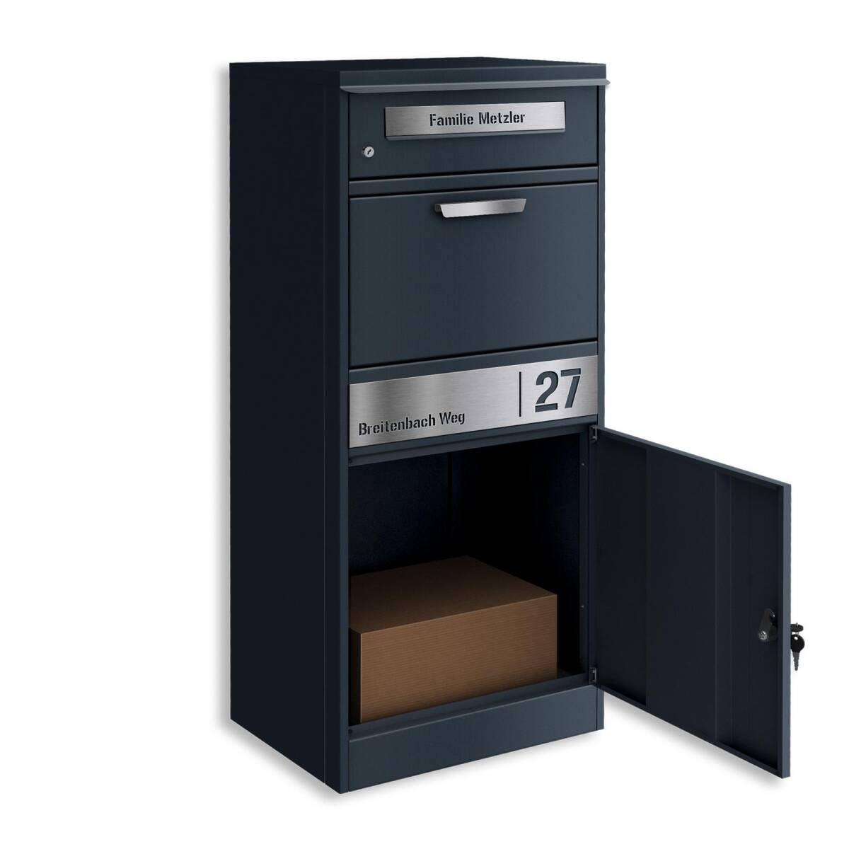 Paketbox PB1, freistehend, für Briefe und Pakete