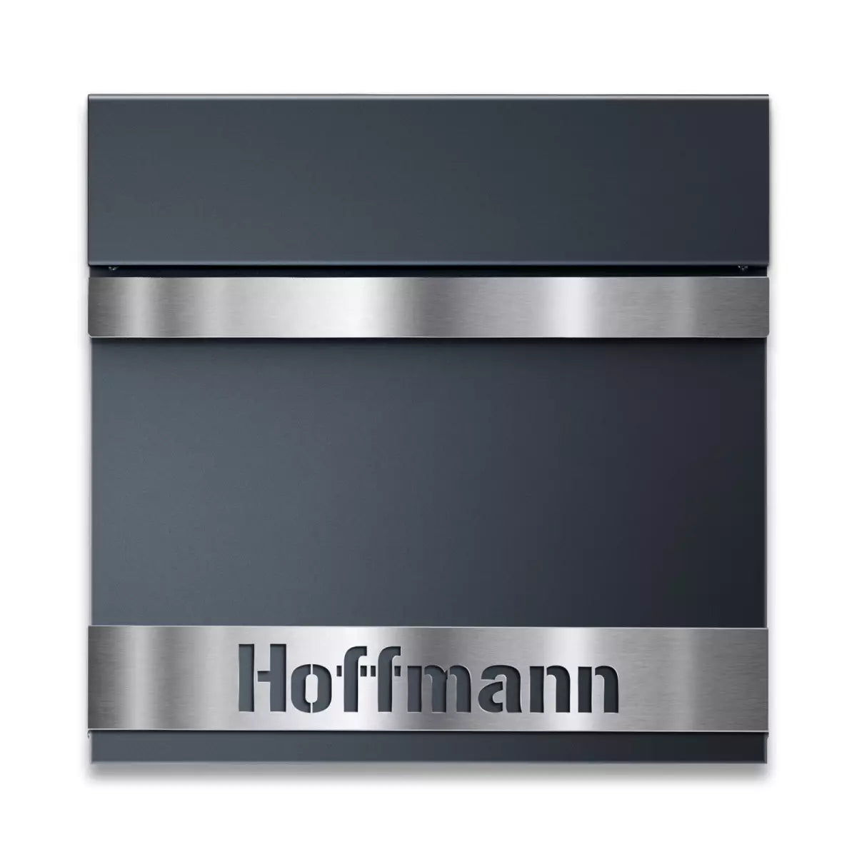 Personalisierbarer Briefkasten B25 mit großer Edelstahlblende