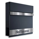 Personalisierbarer Briefkasten B25 mit großer Edelstahlblende