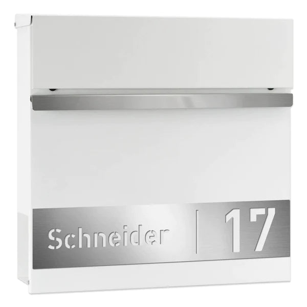 Briefkasten B3 mit Standfüßen und Zeitungsfachabdeckung