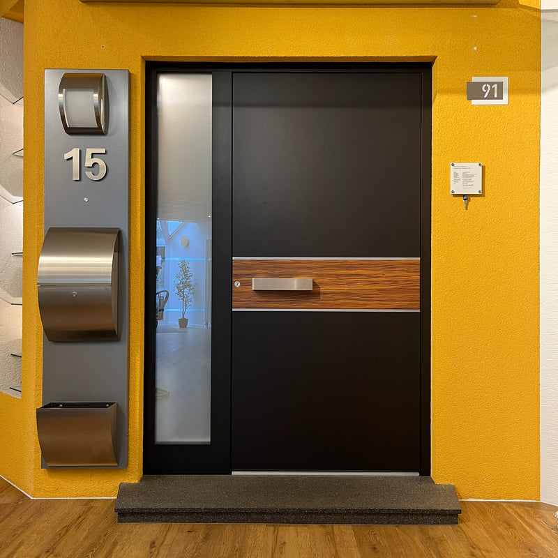 Alu-Haustür KOMPOtherm E-280 mit 1x Seitenteil - GÜRTLER.shop