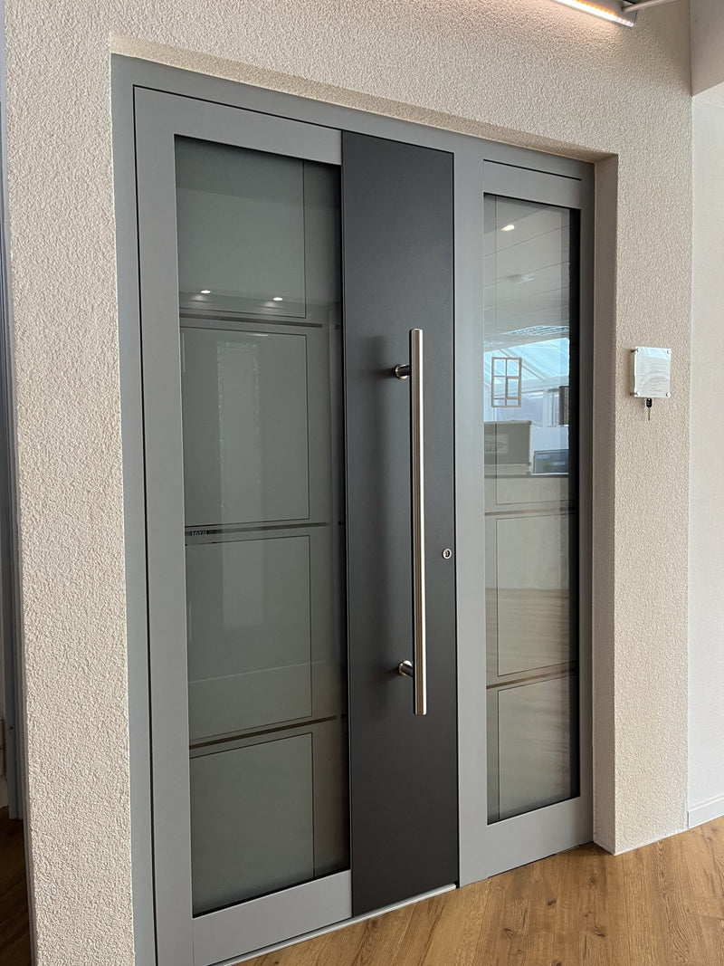 Alu-Haustür KOMPOtherm Modell 3400 mit Seitenteil - GÜRTLER.shop