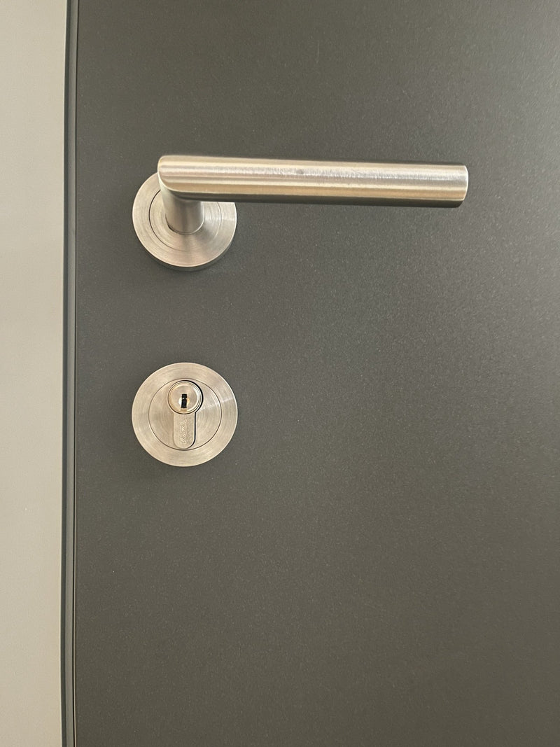 Alu-Haustür KOMPOtherm Modell E-310 mit Beleuchtung - GÜRTLER.shop