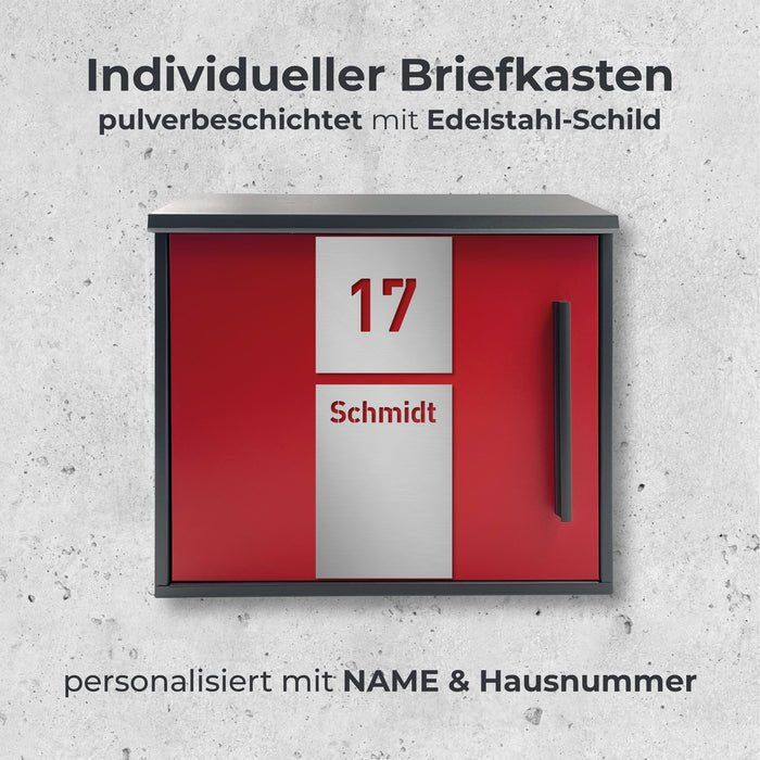 Briefkasten Versandshop  Namensschild Türschild Briefkasten