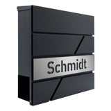 Briefkasten B17 Anthrazit (RAL7016) personalisiert - GÜRTLER.shop