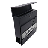 Briefkasten B17 Anthrazit (RAL7016) personalisiert - GÜRTLER.shop