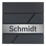 Briefkasten B17 Anthrazit (RAL7016) personalisiert - GÜRTLER.shop