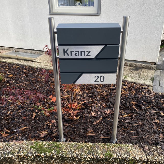 Doppel-Standfüße für Briefkasten aus Edelstahl - GÜRTLER.shop