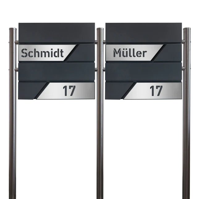 Doppel-Standfüße für Briefkasten aus Edelstahl - GÜRTLER.shop