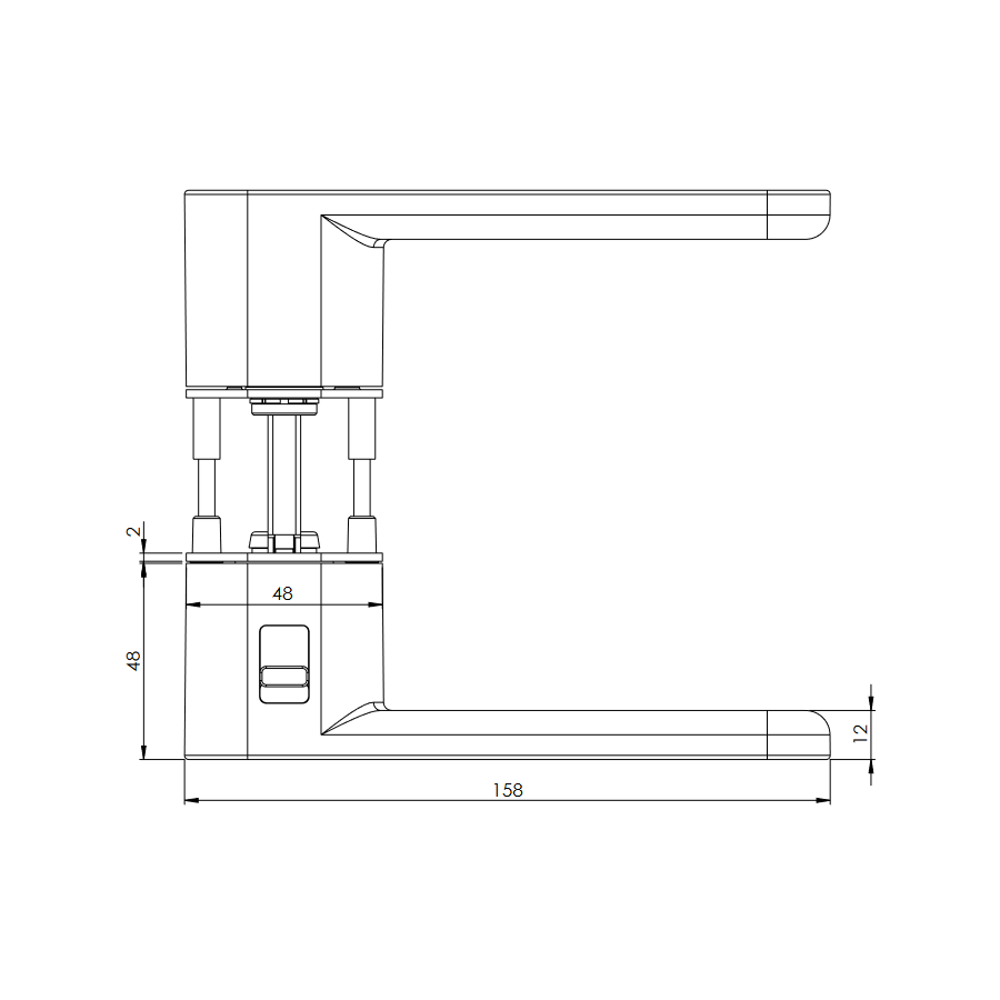 Drückergarnitur AVUS ONE soft2touch, Graphitschwarz - GÜRTLER.shop