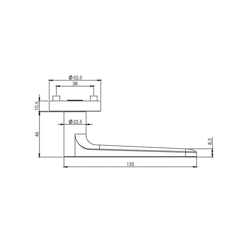 Drückergarnitur AVUS Quattro Soft2Touch Graphitschwarz - GÜRTLER.shop