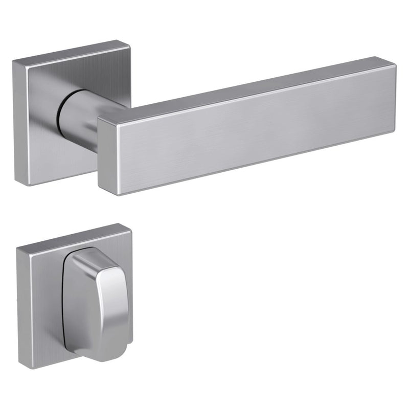 Drückergarnitur CARLA Square Edelstahl matt - GÜRTLER.shop