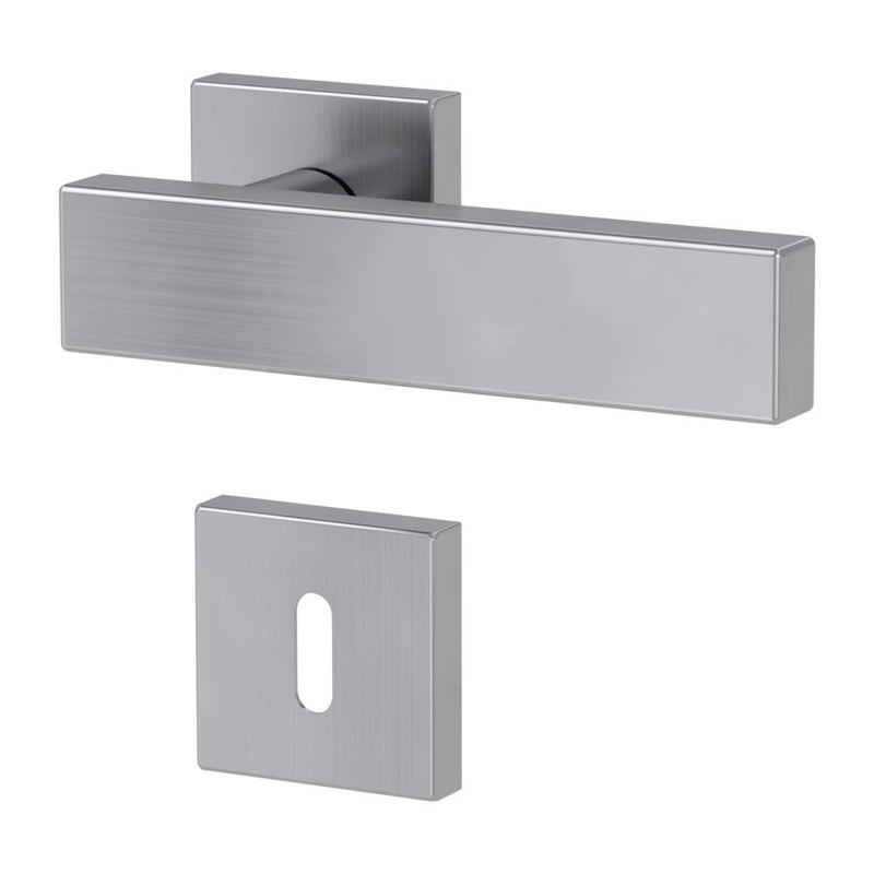 Drückergarnitur CARLA Square Edelstahl matt - GÜRTLER.shop