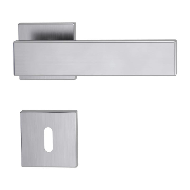 Drückergarnitur CARLA Square Edelstahl matt - GÜRTLER.shop