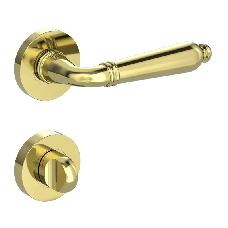 Drückergarnitur CAROLA Messing-Optik - GÜRTLER.shop