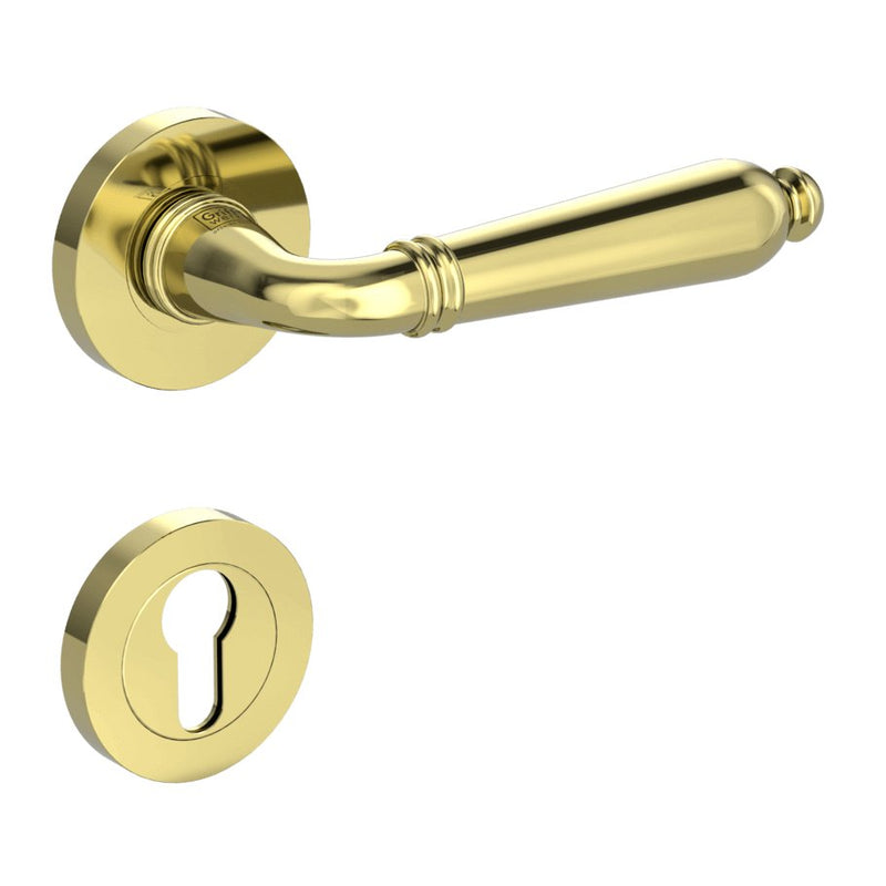 Drückergarnitur CAROLA Messing-Optik - GÜRTLER.shop