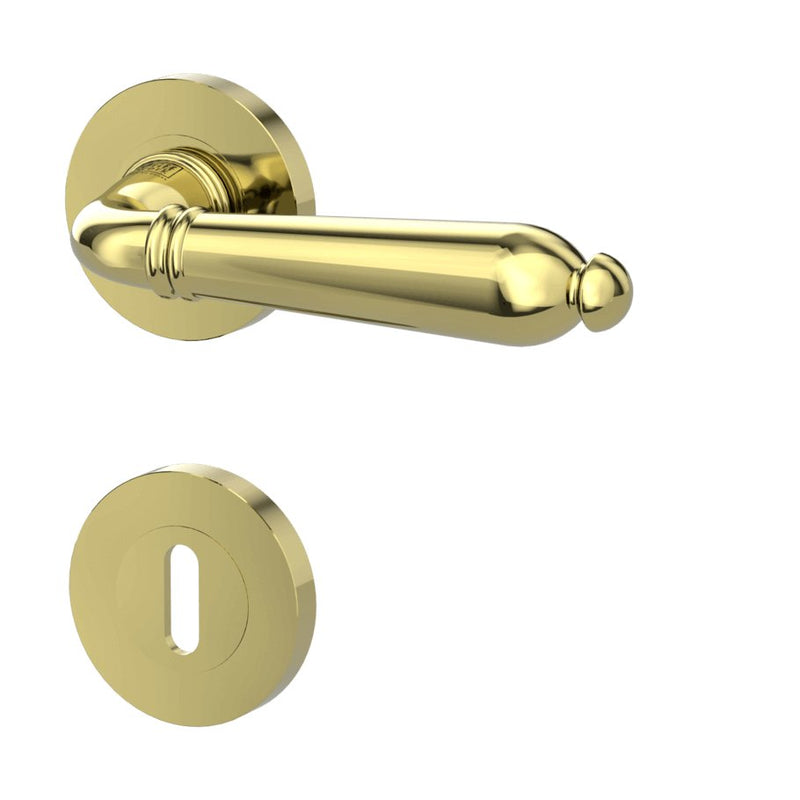 Drückergarnitur CAROLA Messing-Optik - GÜRTLER.shop