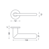 Drückergarnitur Formspiele 8010 R, Titanium matt - GÜRTLER.shop